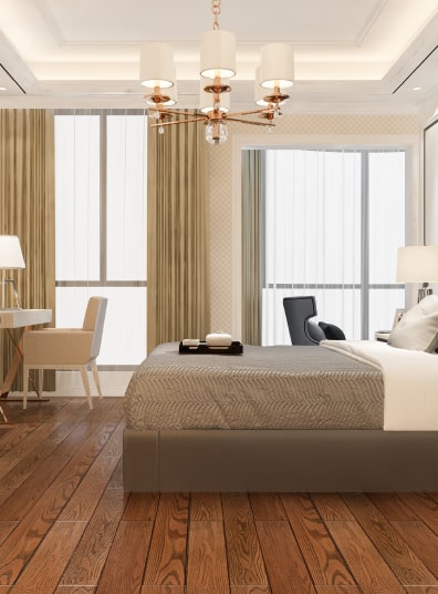 Magnifique chambre de luxe d'un hôtel étoilé