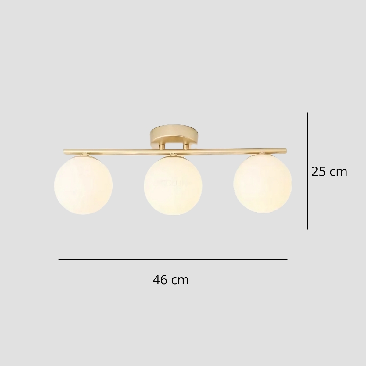 Lampe plafonnier avec boules lumineuses