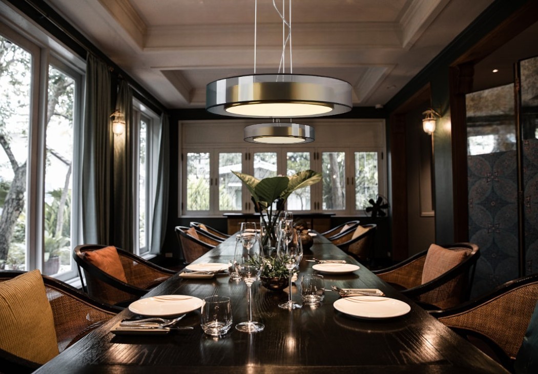 IMG-1050x730-Plafonnier-salle-à-manger-en-cuivre-moderne-minimaliste1-