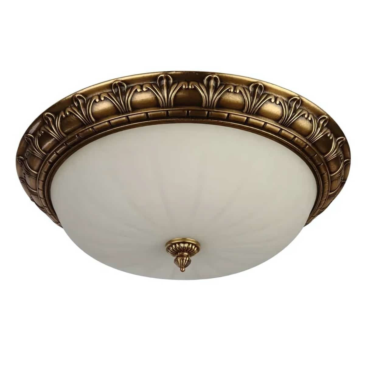 Plafonnier vintage rond en cuivre – Image 5