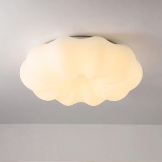 Plafonnier chambre ado forme nuage fixé au plafond