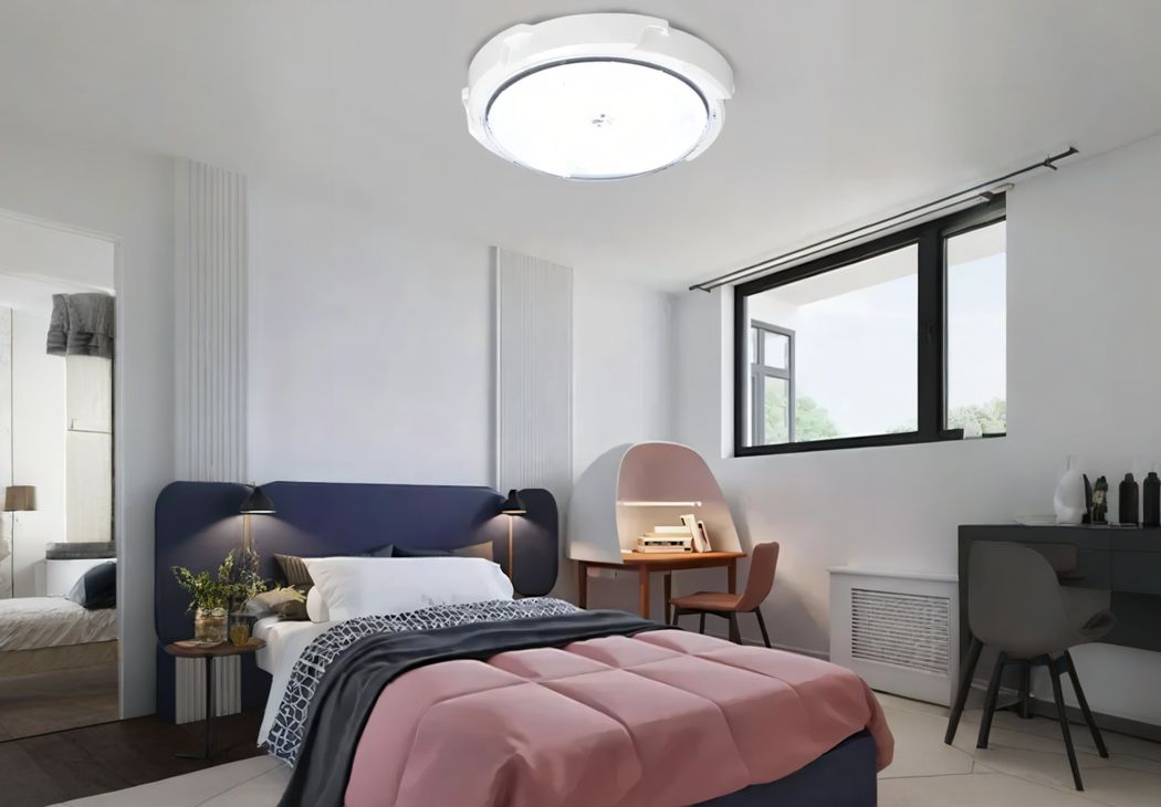 plafonnier sans branchement électrique avec panneau solaire