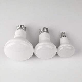 Ampoules LED réflecteur sur fond blanc
